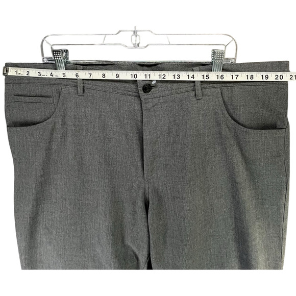 Alberto Ceramica Stone Pants Men 40x34 Gray Modern Fit Straight Leg Smart Casual - Picture 5 of 14